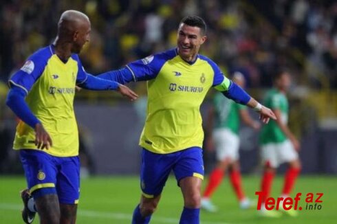 Ronaldu “Əl-Nəsr”də rəsmi debüt etdi, komandası qələbə qazandı - FOTOLAR