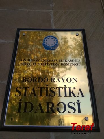 Bərdədə bir vaxtlar Statistika  idarəsi deyilən bir idarə var idi